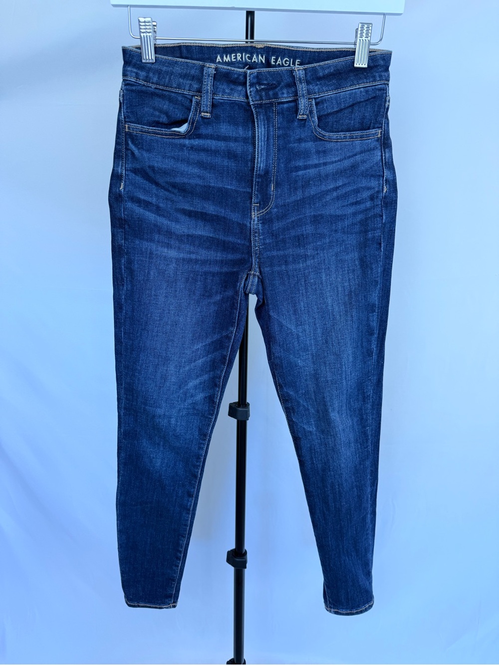American Eagle Outfitters Women's Dark Blue Skinny Jeans